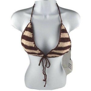 Women Medium SOME DAYS LOVIN Crochet Bikini Top